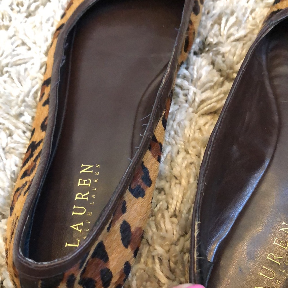 Lauren Ralph Lauren Leopard-Print Ballet Flats in Brown & Black - Picture 5 of 7
